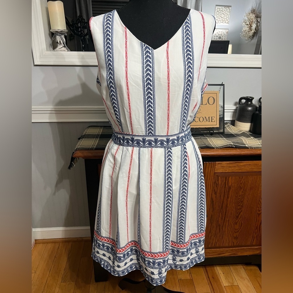 Yumi Women’s Skater Sleeveless Dress EUC